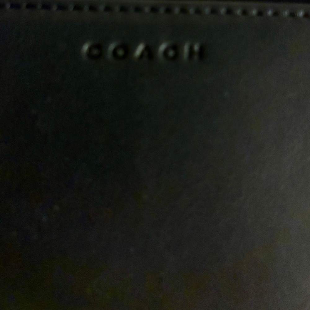 Coach Coin pouch unisex  Black Leather